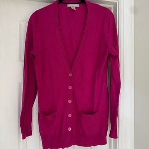 🌟 $5.00 with another purchase l Banana Republic Pink Elongated Cardigan